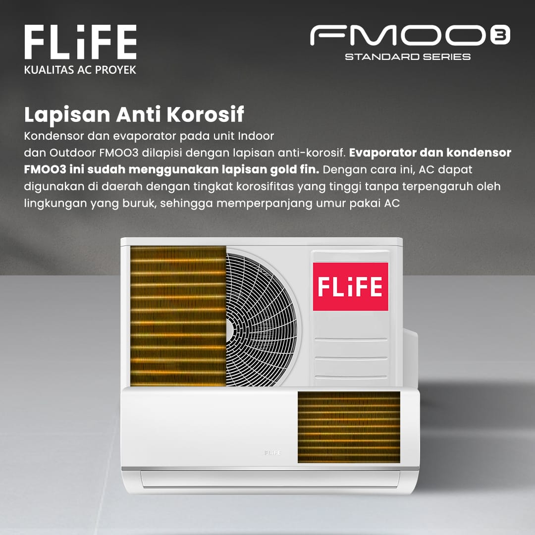 Flife Gree AC Split Standard 1.5 PK FMOO3 Series - FAC-12FMOO3